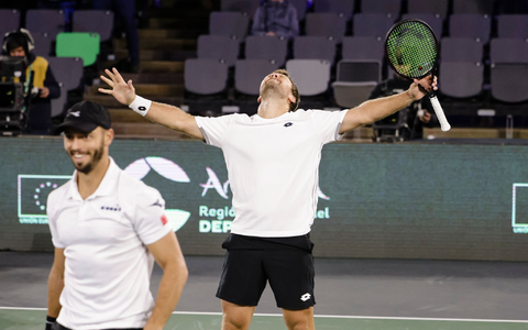 Das deutsche Doppel Kevin Krawietz (r) und Tim Pütz hatte mit seinen Siegen großen Anteil am Ticket für die Davis-Cup-Endrunde. - Foto: Frank Molter/dpa
