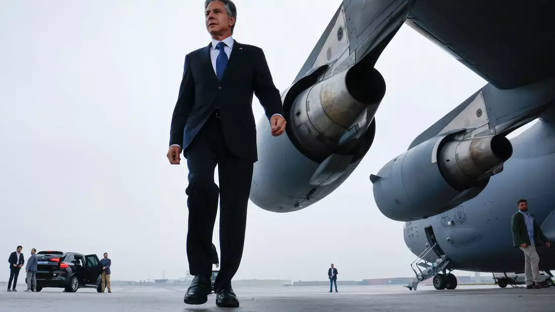 Nach Angaben seines Ministeriums reist US-Außenminister Blinken sowohl nach Israel als auch in das Westjordanland. - Bild: Jonathan Ernst/Pool Reuters/AP/dpa