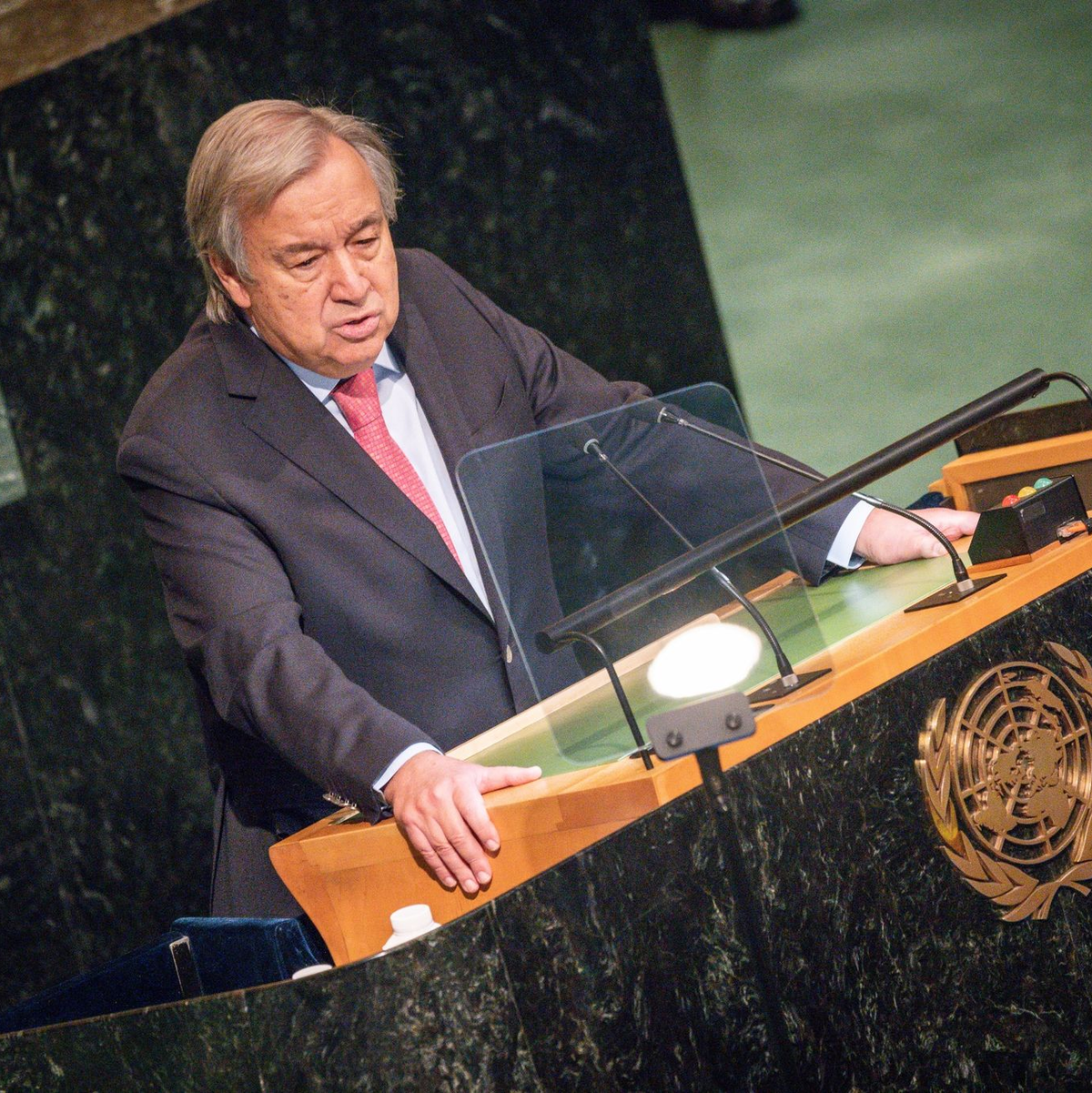 Mehrere arabische Staaten forderten bei der UN-Konferenz zur Zweistaatenlösung ein Ende der Hamas-Herrschaft im Gazastreifen. (Archivbild) - Foto: Michael Kappeler/dpa