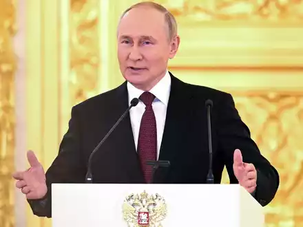 Die russischen Streitkräfte sind nach Angaben von Präsident Wladimir Putin in einer Phase der «aktiven Verteidigung». - Foto: Pavel Bednyakov/Pool Sputnik Kremlin/AP/dpa