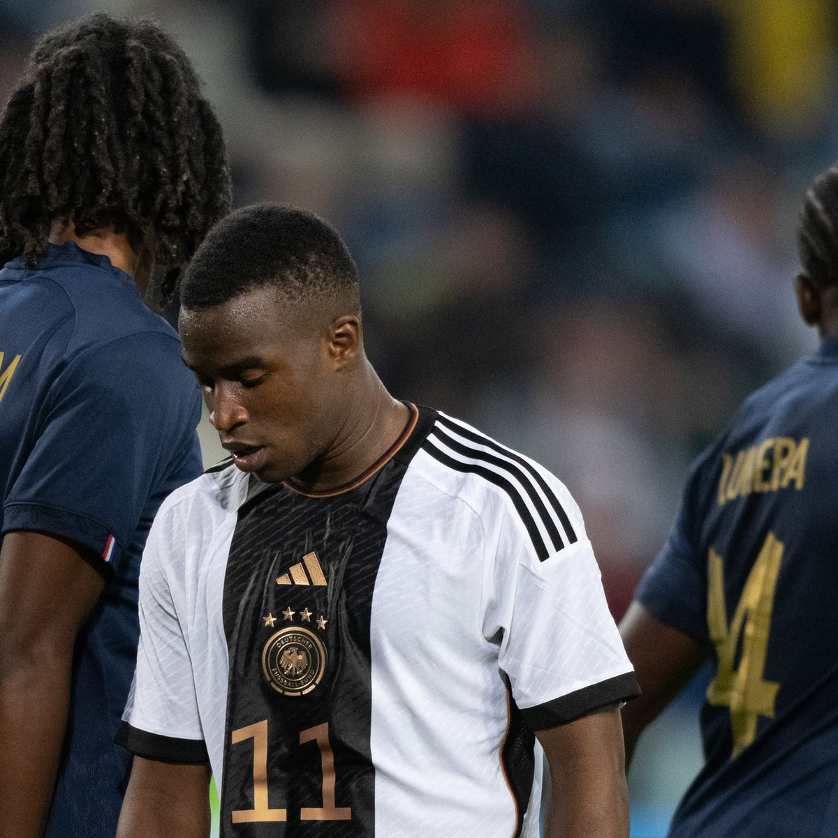 Youssoufa Moukoko ist wieder bei der U21 dabei. - Foto: Hendrik Schmidt/dpa