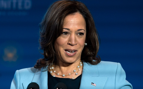 Die Wahlverliererin Harris rief ihre Anhänger auf, nicht den Mut zu verlieren. - Foto: Jacquelyn Martin/AP/dpa Die Wahlverliererin Harris rief ihre Anhänger auf, nicht den Mut zu verlieren. - Foto: Jacquelyn Martin/AP/dpa