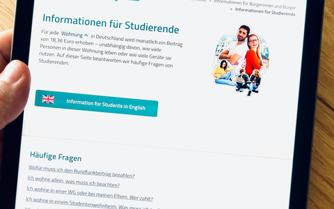 Neues Semester, neue Wohnung: Das Wichtigste zum Rundfunkbeitrag für Studierende und Auszubildende - Foto: presseportal.de Neues Semester, neue Wohnung: Das Wichtigste zum Rundfunkbeitrag für Studierende und Auszubildende - Foto: presseportal.de