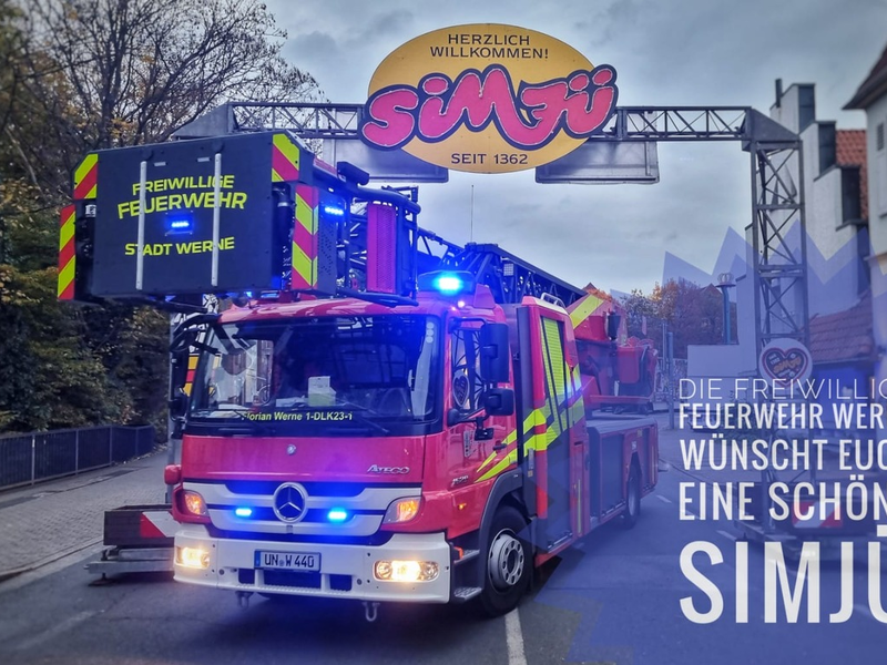 FW-WRN: Wachbereitschaft während der Sim-Jü Kirmes 2024 - Foto: presseportal.de