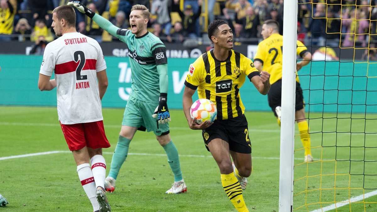 Auswärtssieg in Dortmund: VfB Stuttgart jetzt punktgleich mit dem FC Bayern München. - Foto: Bernd Thissen/dpa
