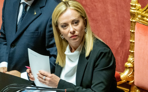 Giorgia Meloni ist Spitzenkandidatin der rechten Partei Fratelli d'Italia. - Foto: Mauro Scrobogna/LaPresse via ZUMA Press/dpa