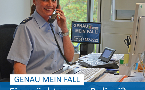 POL-ME: Info-Hotline rund um eine Bewerbung bei der Polizei NRW - 2503015 - Foto: presseportal.de