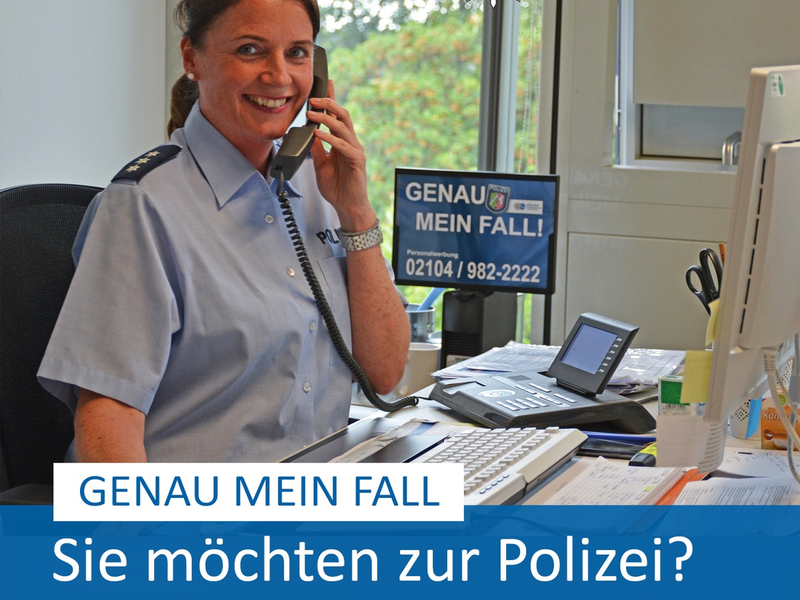POL-ME: Info-Hotline rund um eine Bewerbung bei der Polizei NRW - 2503015 - Foto: presseportal.de