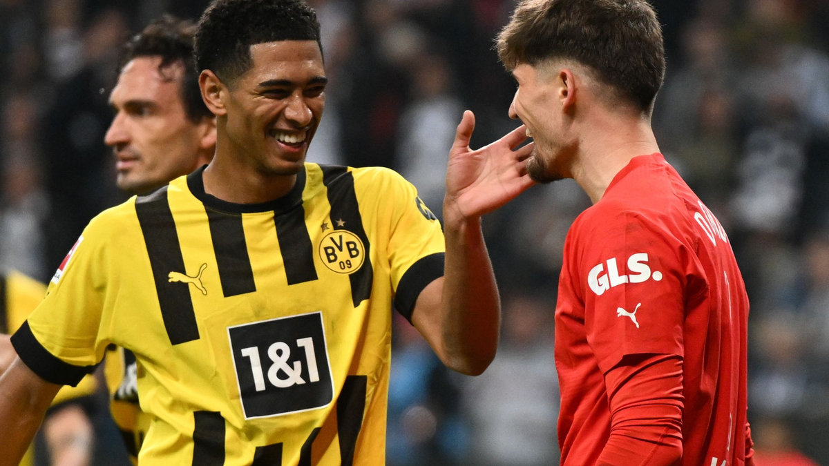 Frankfurts Tuta (l) und Dortmunds Niclas Füllkrug kämpfen um den Ball. - Foto: Arne Dedert/dpa