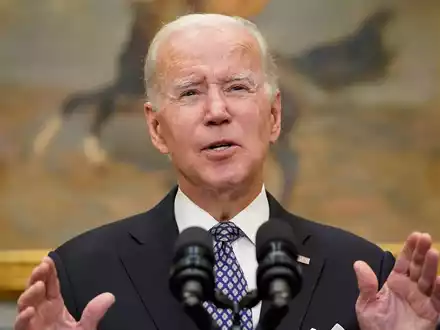 US-Präsident Biden verzichtet auf Kandidatur und schlägt Kamala Harris vor. - Foto: Alex Brandon/AP/dpa