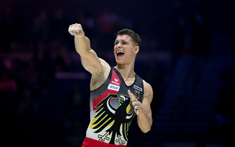 Turnte in Antwerpen zu Gold: Lukas Dauser. - Foto: Marijan Murat/dpa