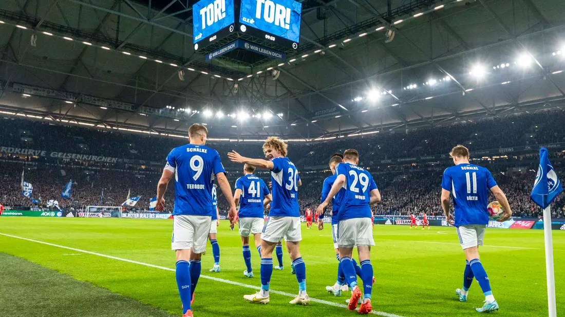 Schalke holte sich zu Hause gegen Kaiserslautern die drei Punkte. - Bild: David Inderlied/dpa