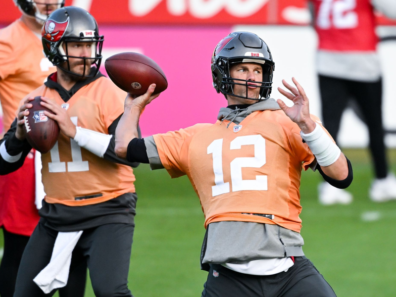 War 2022 der erste Sieger in einem NFL-Spiel in Deutschland: Quarterback-Legende Tom Brady von den Tampa Bay Buccaneers. - Foto: Sven Hoppe/dpa
