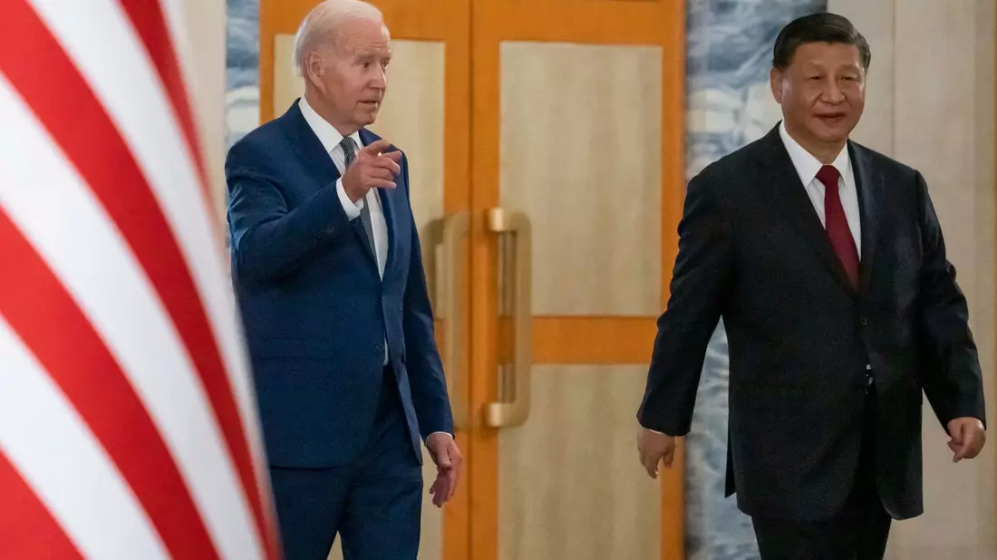 US-Präsident Joe Biden bei einem Treffen mit Chinas Präsident Xi Jinping vor dem G20-Gipfel im November 2022. - Bild: Alex Brandon/AP/dpa