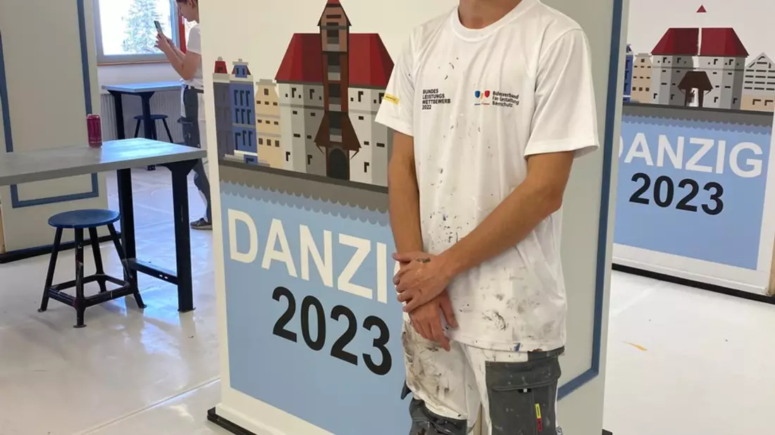 WorldSkills 2024: Der Hesse Janick Mensinger vertritt das deutsche Maler- und Lackiererhandwerk bei der Handwerks-WM in Lyon - Bild: presseportal.de
