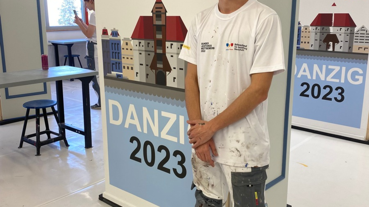WorldSkills 2024: Der Hesse Janick Mensinger vertritt das deutsche Maler- und Lackiererhandwerk bei der Handwerks-WM in Lyon - Foto: presseportal.de