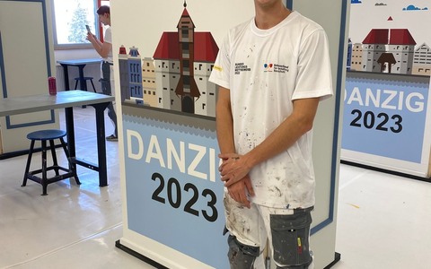 WorldSkills 2024: Der Hesse Janick Mensinger vertritt das deutsche Maler- und Lackiererhandwerk bei der Handwerks-WM in Lyon - Foto: presseportal.de