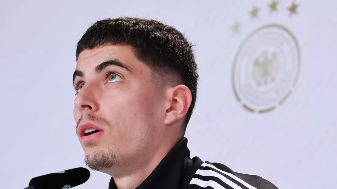 Kai Havertz (r) erzielte den 2:3-Anschlusstreffer. - Bild: Christian Charisius/dpa