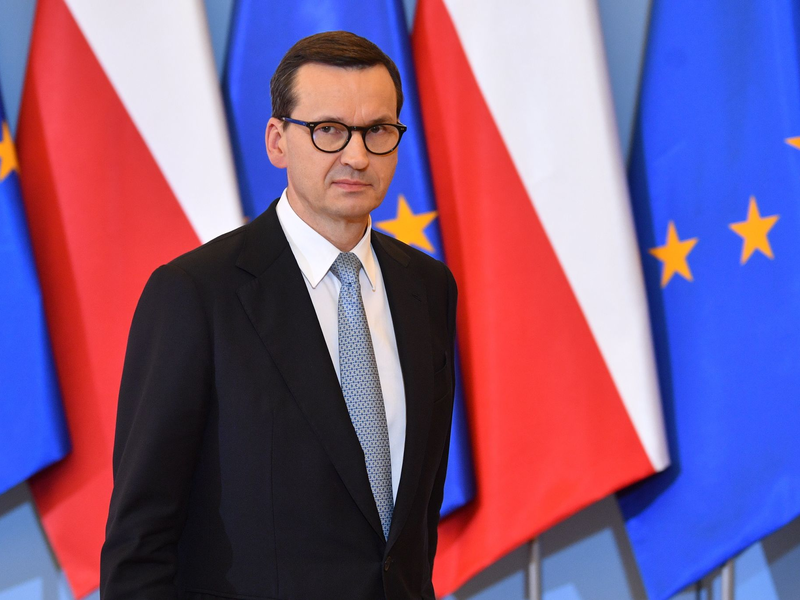 Sein Versuch einer Regierungsbildung ist höchstwahrscheinlich zum Scheitern verurteilt: Mateusz Morawiecki. - Foto: Radek Pietruszka/PAP/dpa