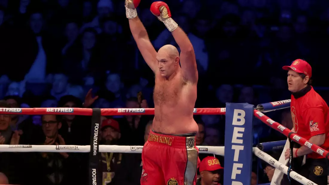 Der Kampf zwischen Tyson Fury und Alexander Usyk soll im Februar in Saudi-Arabien stattfinden. - Bild: Ian Walton/AP/dpa