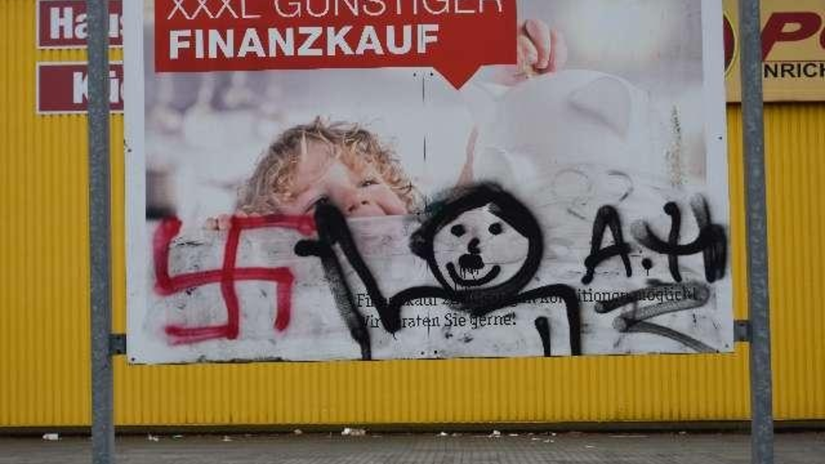 POL-EL: Sachbeschädigung durch Graffiti - Foto: presseportal.de
