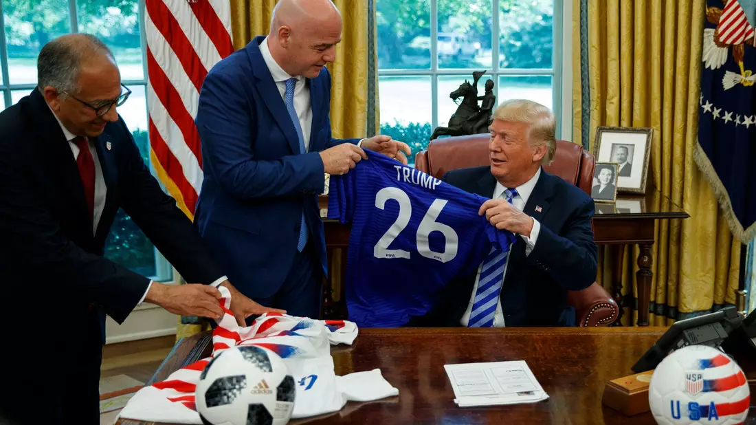 2026 sollen die USA das Herz der Mega-WM sein.  - Bild: Evan Vucci/AP/dpa