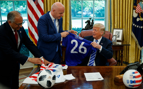 2026 sollen die USA das Herz der Mega-WM sein.  - Foto: Evan Vucci/AP/dpa