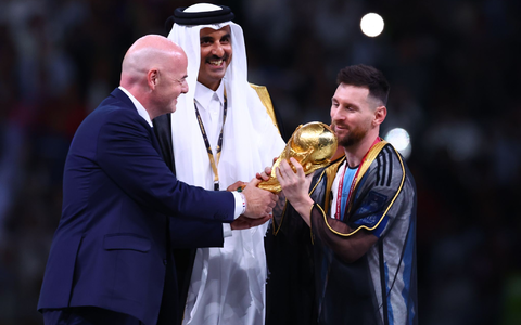 Schien selbst wenig begeistert von der Aktion: Argentiniens Kapitän Lionel Messi im Bischt. - Foto: Tom Weller/dpa