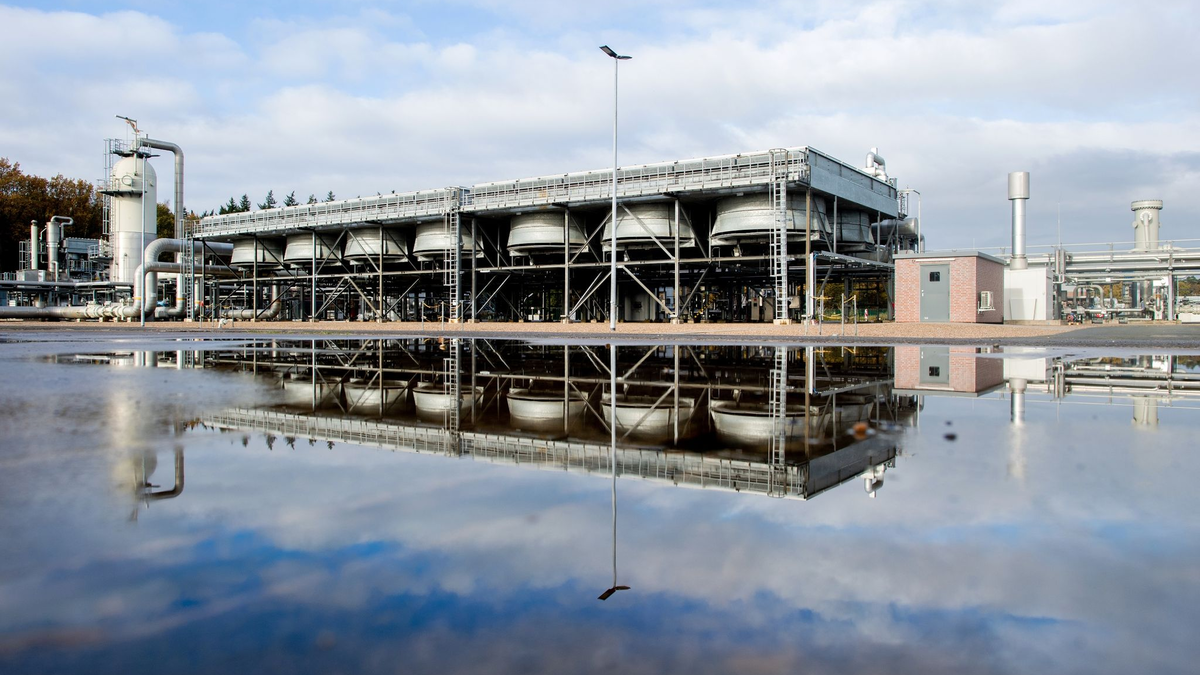 Der Gasspeicher Rehden in Niedersachsen - auch diese Anlage ist derzeit nicht allzu voll. (Archivbild) - Foto: Hauke-Christian Dittrich/dpa