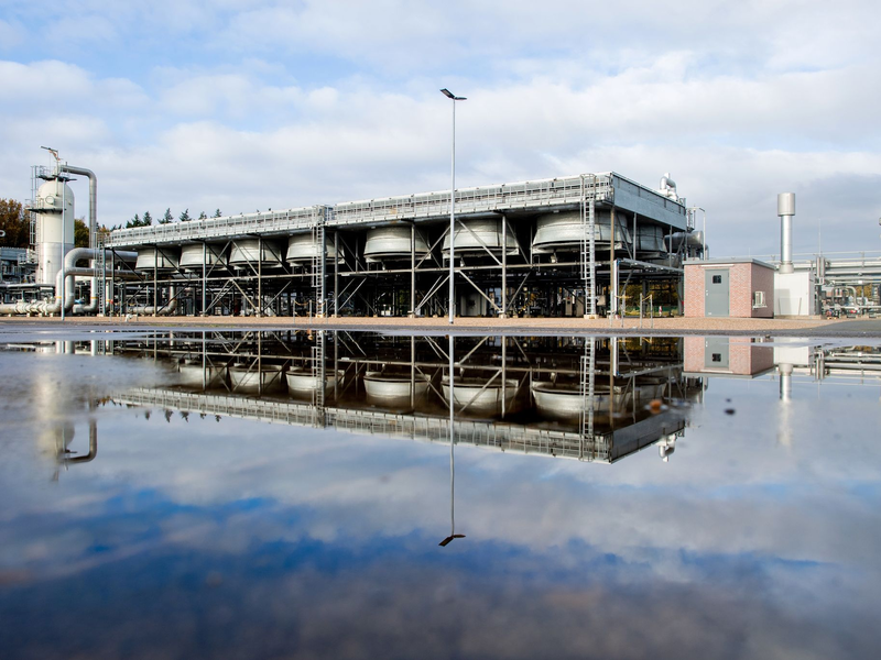 Deutschlands größter Erdgasspeicher im niedersächsischen Rehden ist zu 81 Prozent gefüllt. - Foto: Hauke-Christian Dittrich/dpa