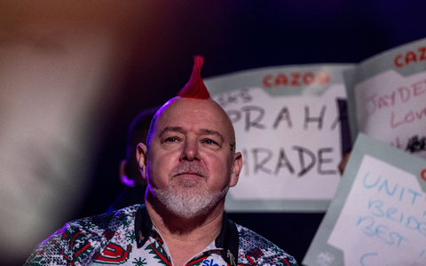 Will im Ally Pally überraschen: Ex-Weltmeister Wright. - Foto: Steven Paston/PA Wire/dpa