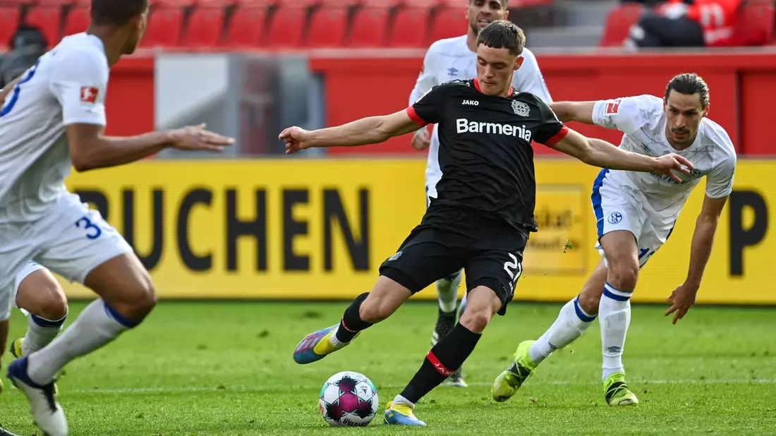 Verabschiedet sich aus Leverkusen: Nationalspieler Florian Wirtz. - Bild: Federico Gambarini/dpa