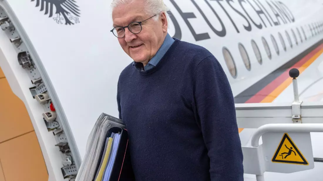 Bundespräsident Frank-Walter Steinmeier wird zu einem Gespräch im Weißen Haus erwartet. - Bild: Jens Büttner/dpa