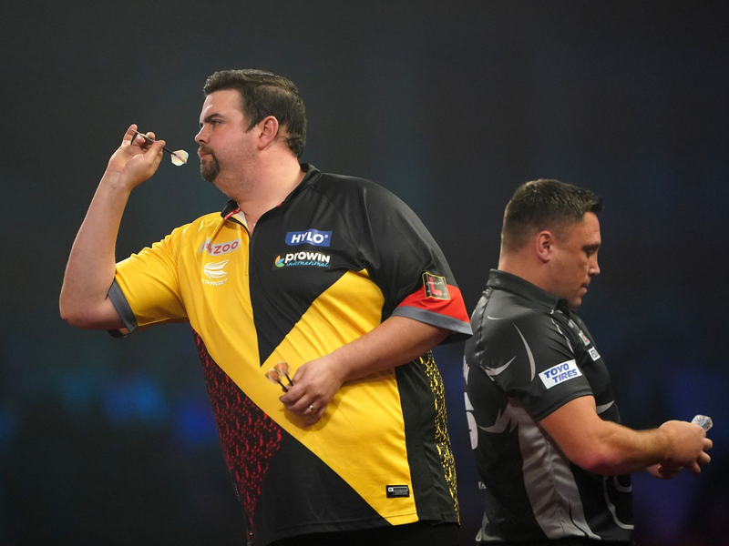 Gabriel Clemens trifft bei der Darts-WM auf Englands Top-Profi Dave Chisnall. - Foto: Zac Goodwin/PA Wire/dpa