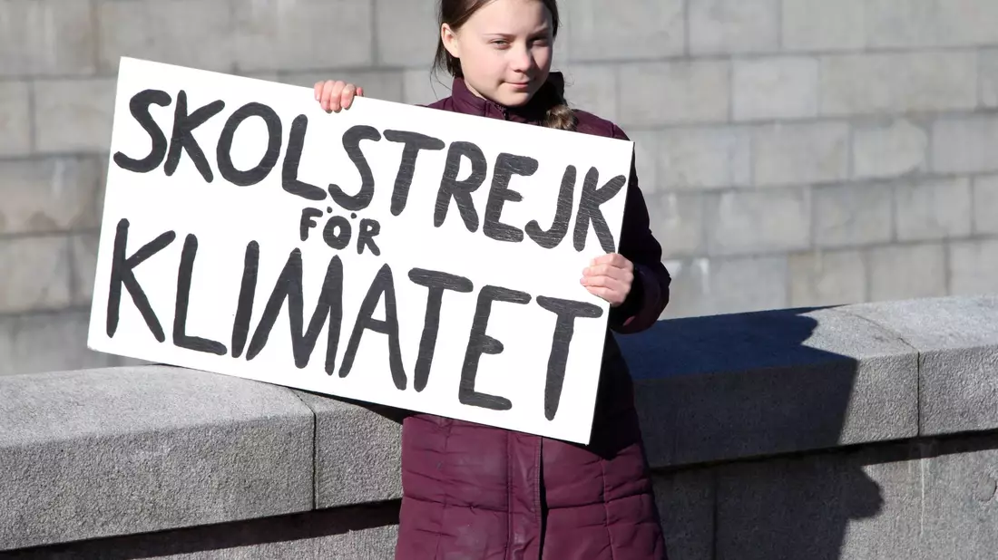 «Als ich 2018 angefangen habe, zu streiken, hätte ich nie damit gerechnet, dass das zu irgendetwas führen würde»: Greta Thunberg. - Bild: Steffen Trumpf/dpa