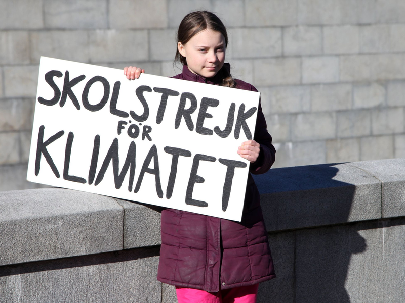 «Als ich 2018 angefangen habe, zu streiken, hätte ich nie damit gerechnet, dass das zu irgendetwas führen würde»: Greta Thunberg. - Foto: Steffen Trumpf/dpa