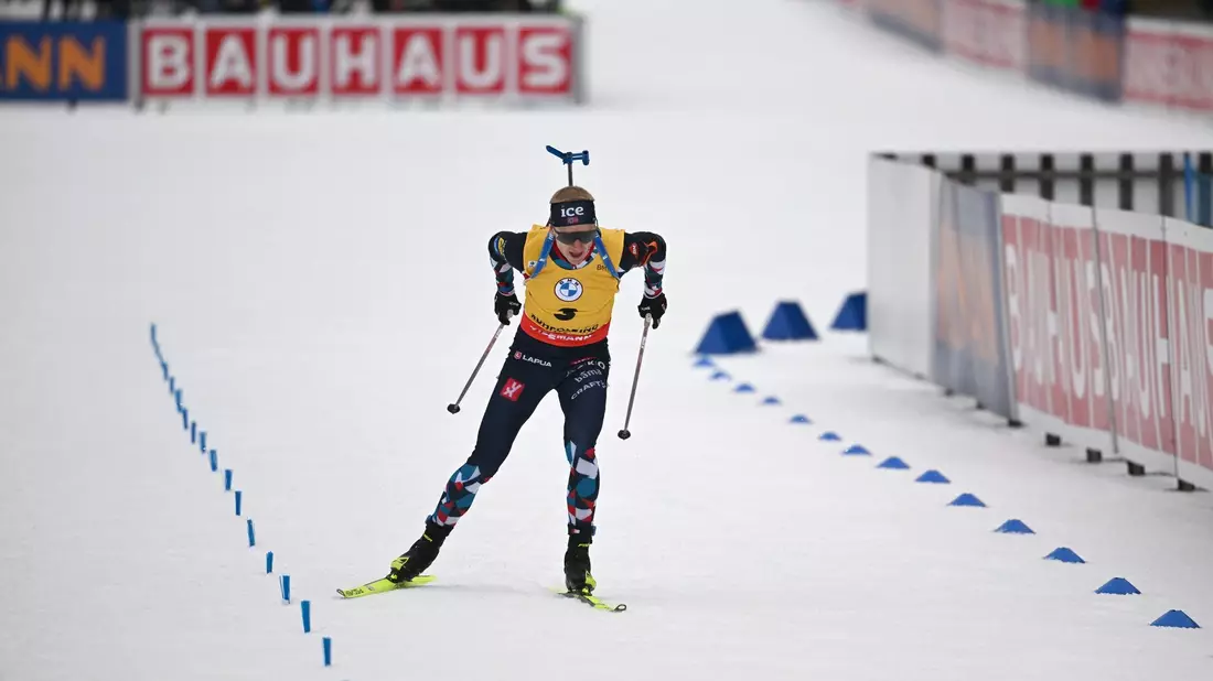  Johannes Thingnes Bö bestritt das erste Rennen nach seiner Abschiedsverkündung. - Bild: Sven Hoppe/dpa