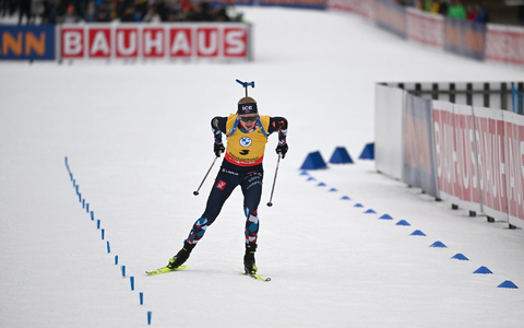 Johannes Thingnes Bö bestritt das erste Rennen nach seiner Abschiedsverkündung. - Foto: Sven Hoppe/dpa Johannes Thingnes Bö bestritt das erste Rennen nach seiner Abschiedsverkündung. - Foto: Sven Hoppe/dpa