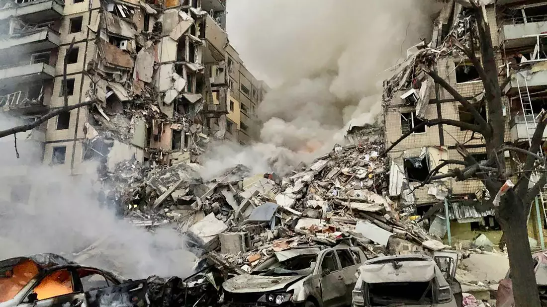 Das Gebiet Dnipropetrowsk ist in den vergangenen Tagen stärker von russischem Raketenbeschuss betroffen. (Archivbild) - Bild: Uncredited/Dnipro Regional Administration/AP/dpa