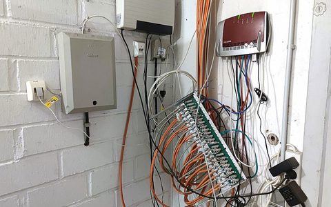 Netzwerk-Kabel in einem Hausanschlussraum - Foto: ?ber dts Nachrichtenagentur