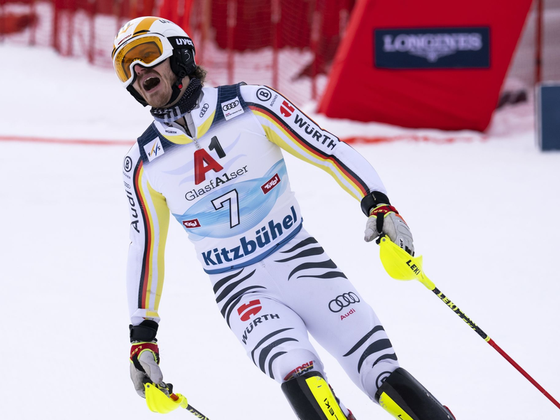 Linus Straßer gehört im Slalom wieder zum Favoritenkreis. - Foto: Jean-Christophe Bott/KEYSTONE/dpa