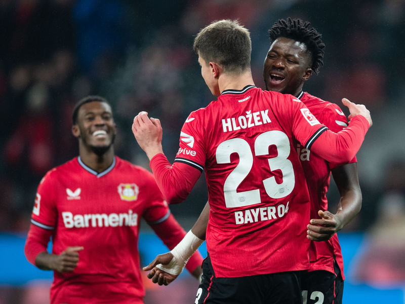 Patrik Schick jubelt nach seinem Treffer zum 2:0. - Foto: Marius Becker/dpa