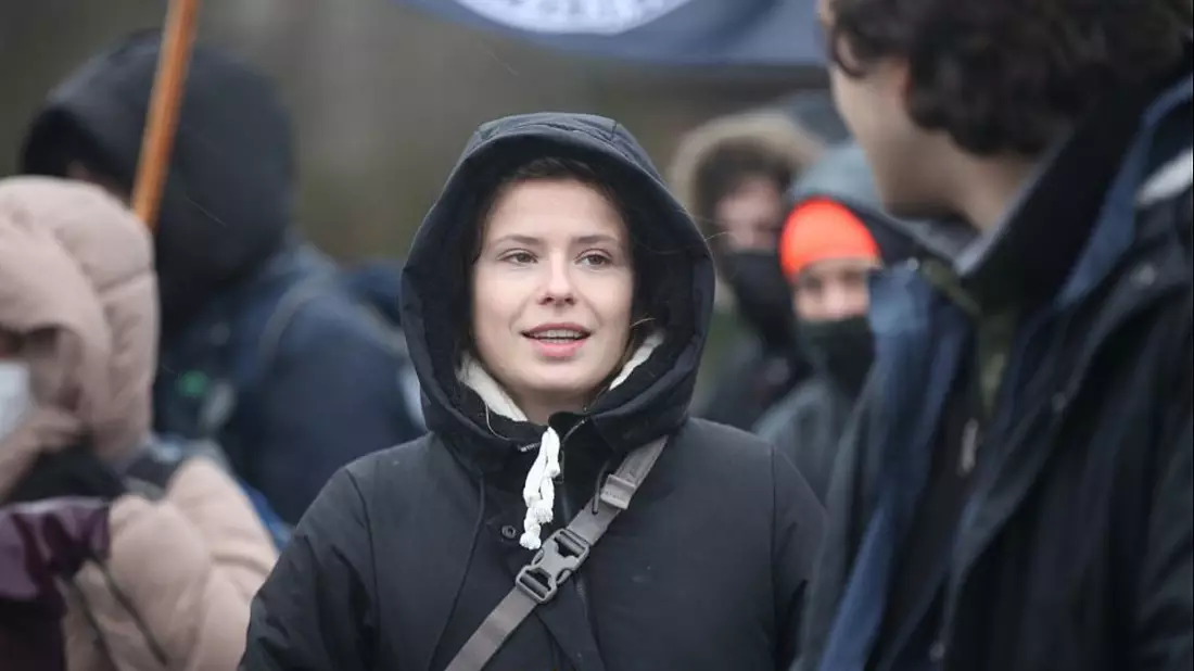 Luisa Neubauer bei Demo bei Lützerath am 14.01.2023 - Bild: ?ber dts Nachrichtenagentur