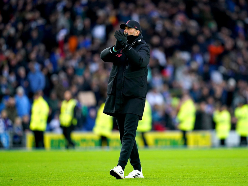 Nimmt die Niederlage gegen FC Arsenal sportlich: Liverpool-Coach Jürgen Klopp. - Foto: John Walton/PA Wire/dpa