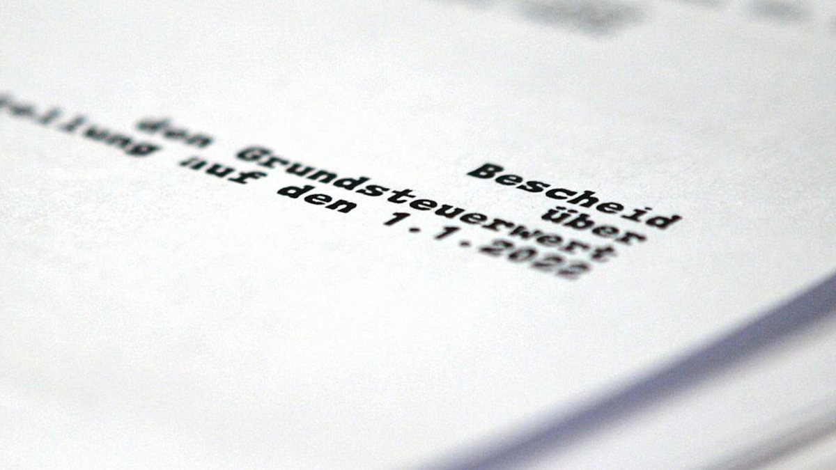 Grundsteuerbescheid - Foto: ?ber dts Nachrichtenagentur
