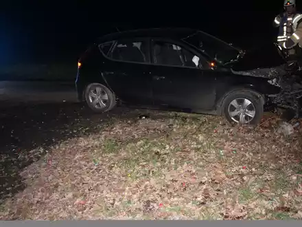 POL-COE: Lüdinghausen, Elvert/ Auto prallt gegen Baum - Foto: presseportal.de