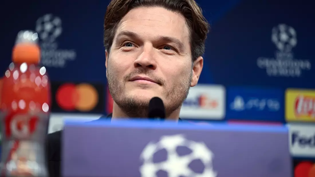 Dortmunds Cheftrainer Edin Terzic setzte auf die gleiche Startelf wie im Viertelfinal-Rückspiel gegen Atlético. - Bild: Federico Gambarini/dpa