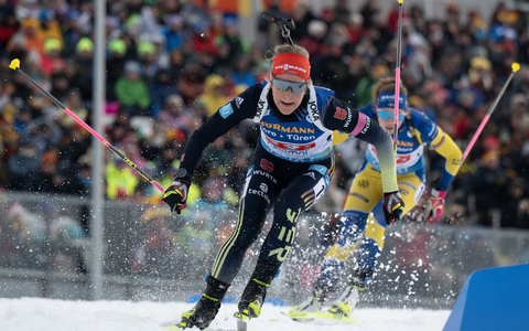 Erfuhr gut drei Stunden vor dem Rennen von ihrem Einsatz: Sophia Schneider. - Foto: Hendrik Schmidt/dpa