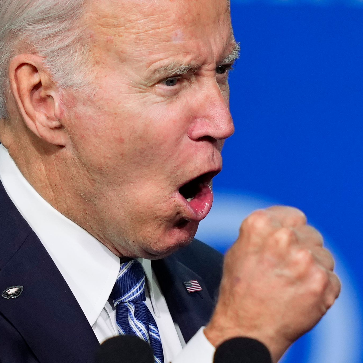 «Trump und seine Anhänger befürworten politische Gewalt nicht nur, sie lachen darüber»: Joe Biden. - Foto: Matt Rourke/AP/dpa