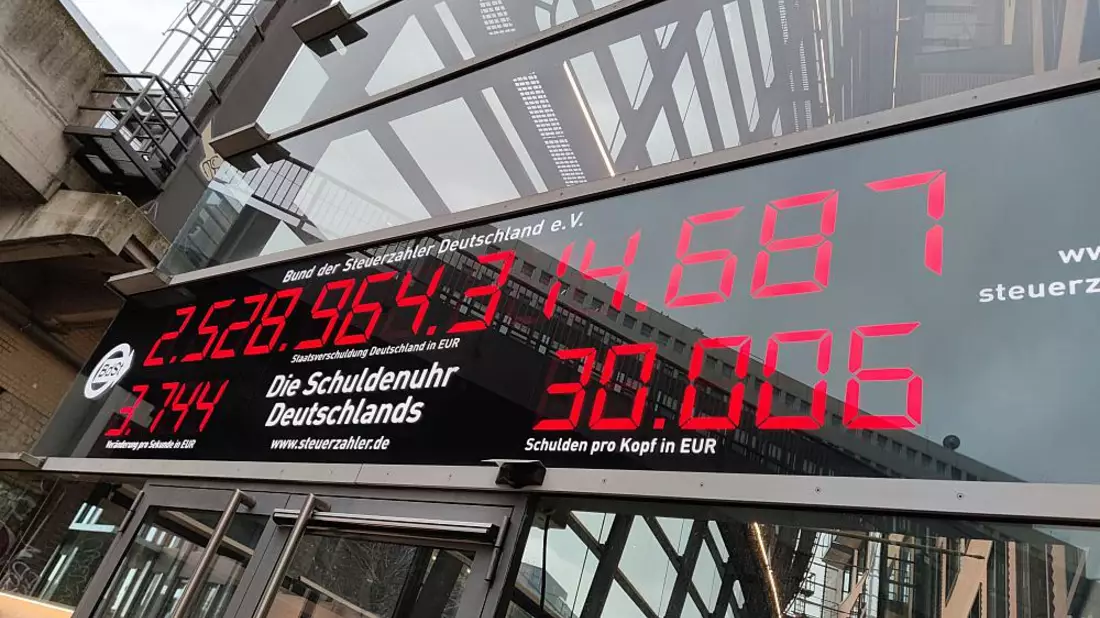 Schuldenuhr - Bild: ?ber dts Nachrichtenagentur
